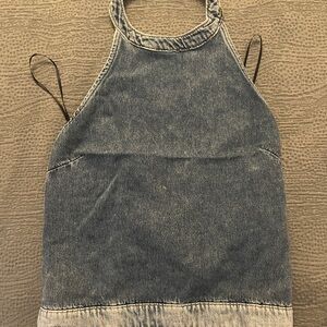 Denim Halter Top